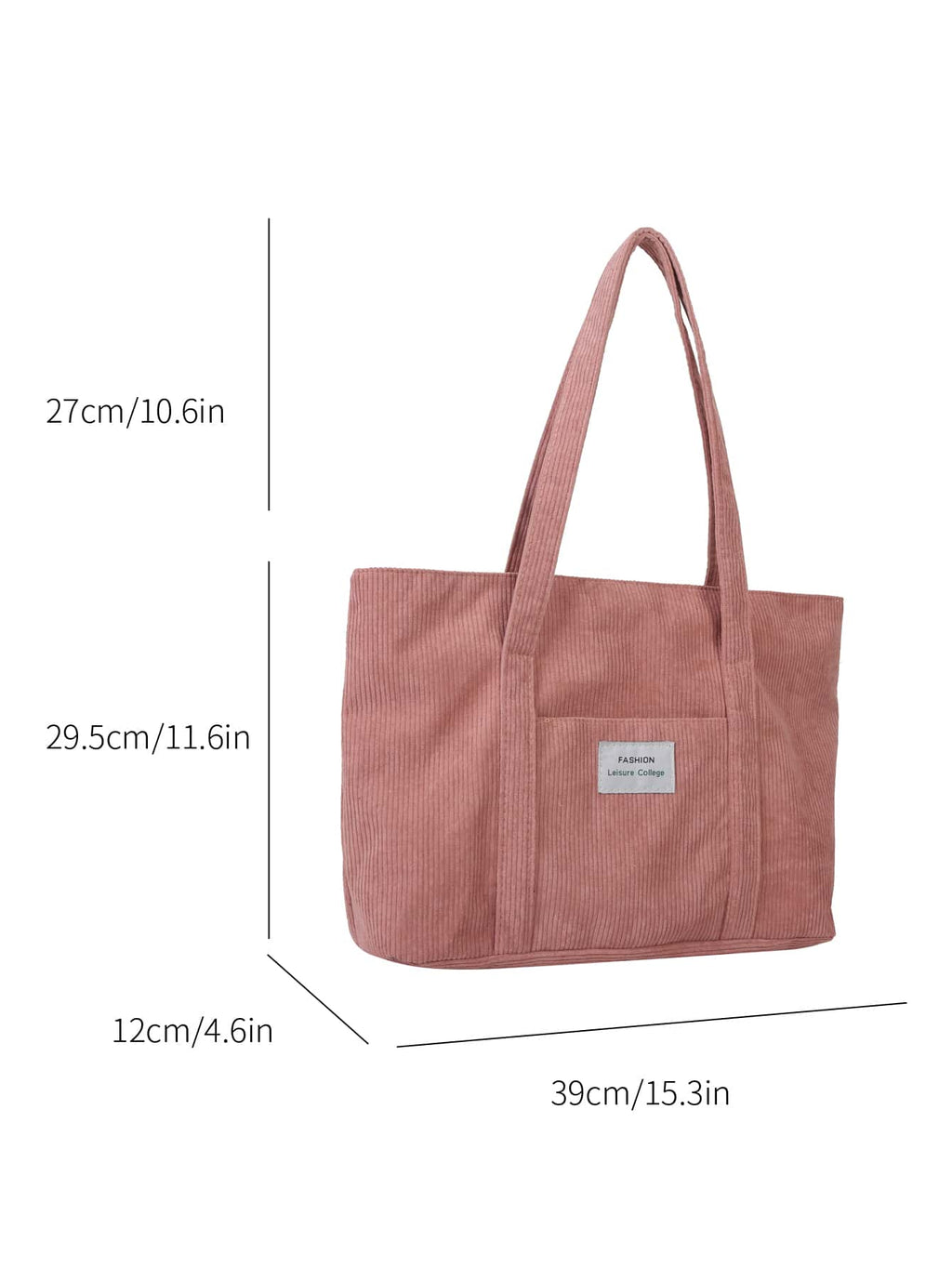 Bolsa de Ombro Athena - Veludo Cotelê Grande Literária | Aurora