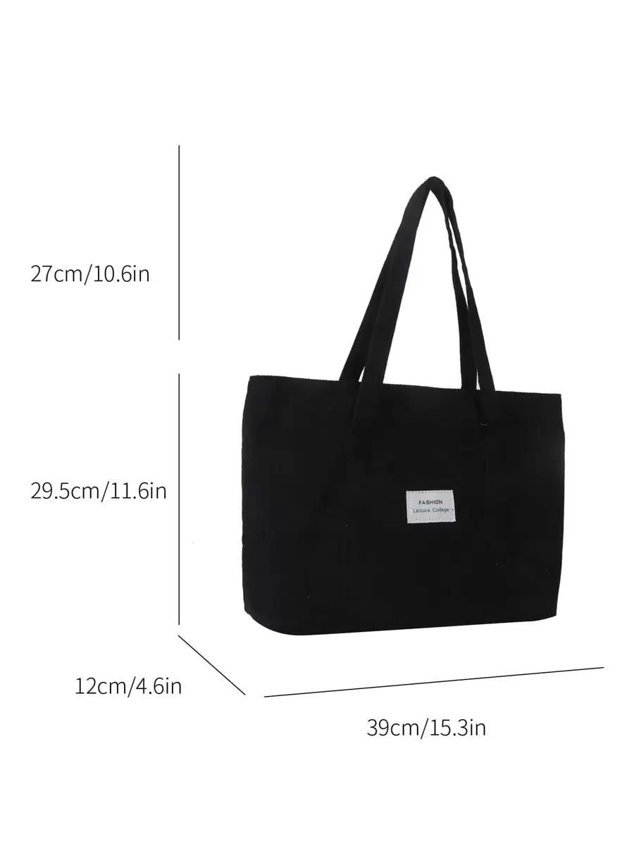 Bolsa de Ombro Athena - Veludo Cotelê Grande Literária | Aurora