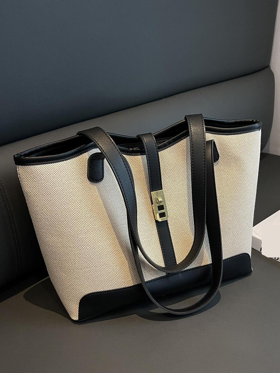 Bolsa de Ombro Gaia - Grande Capacidade Casual Recortes | Aurora