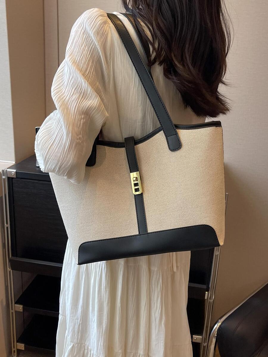 Bolsa de Ombro Gaia - Grande Capacidade Casual Recortes | Aurora