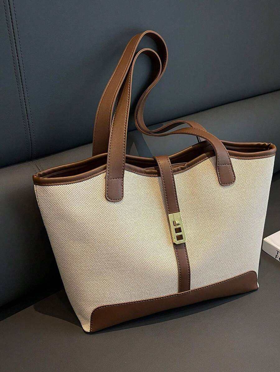 Bolsa de Ombro Gaia - Grande Capacidade Casual Recortes | Aurora