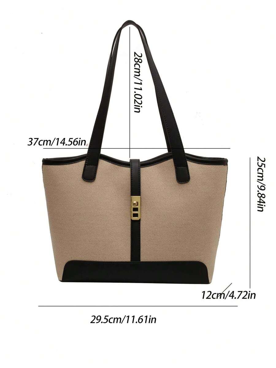 Bolsa de Ombro Gaia - Grande Capacidade Casual Recortes | Aurora