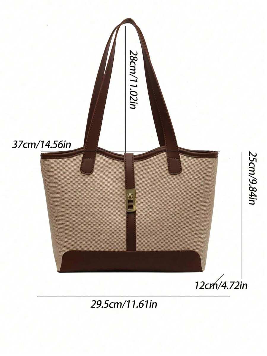 Bolsa de Ombro Gaia - Grande Capacidade Casual Recortes | Aurora