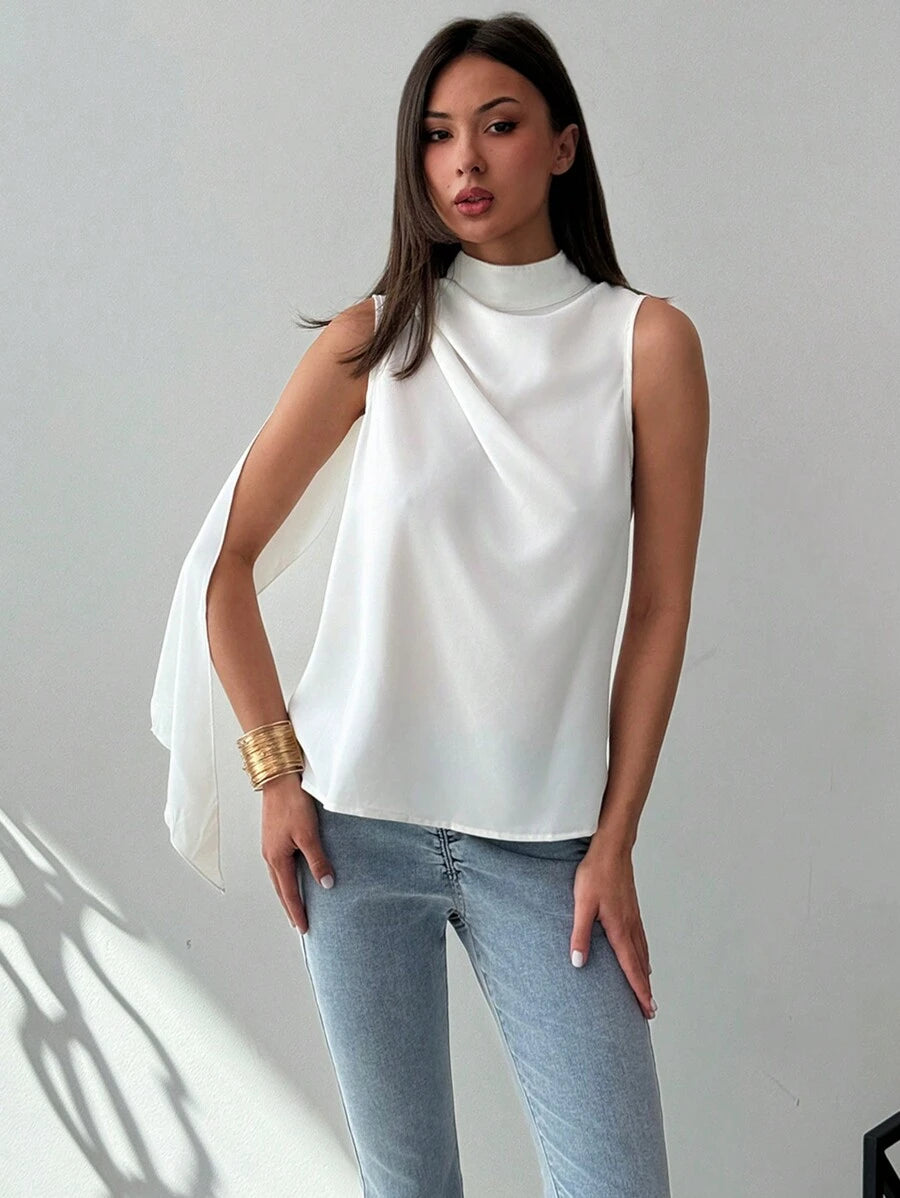 Regata Kharis - Trançada Franzida Assimétrica | Aurora