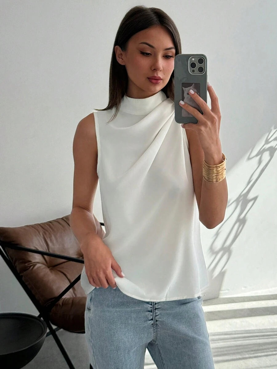 Regata Kharis - Trançada Franzida Assimétrica | Aurora