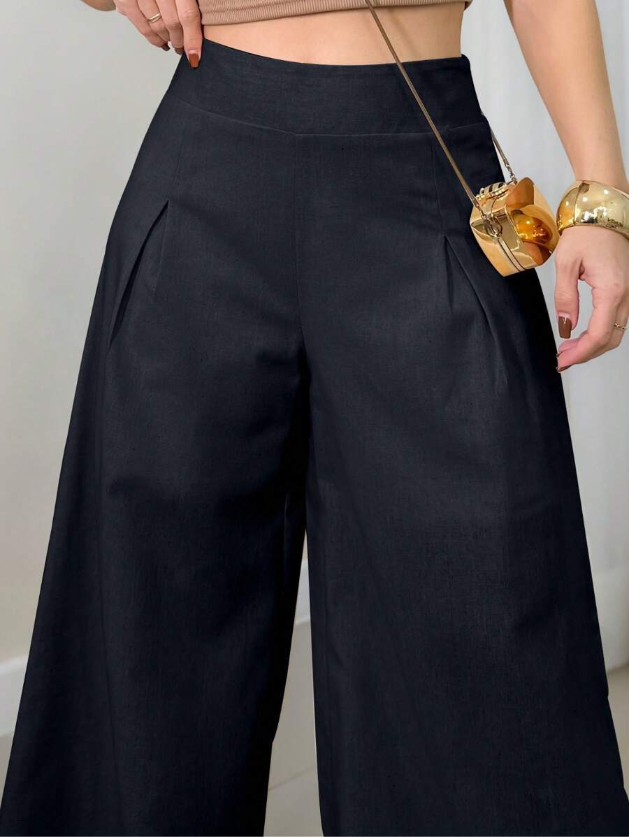 Calça Pantalona Aura - Cambraia Leve Elegante | Aurora