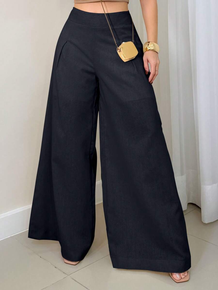 Calça Pantalona Aura - Cambraia Leve Elegante | Aurora