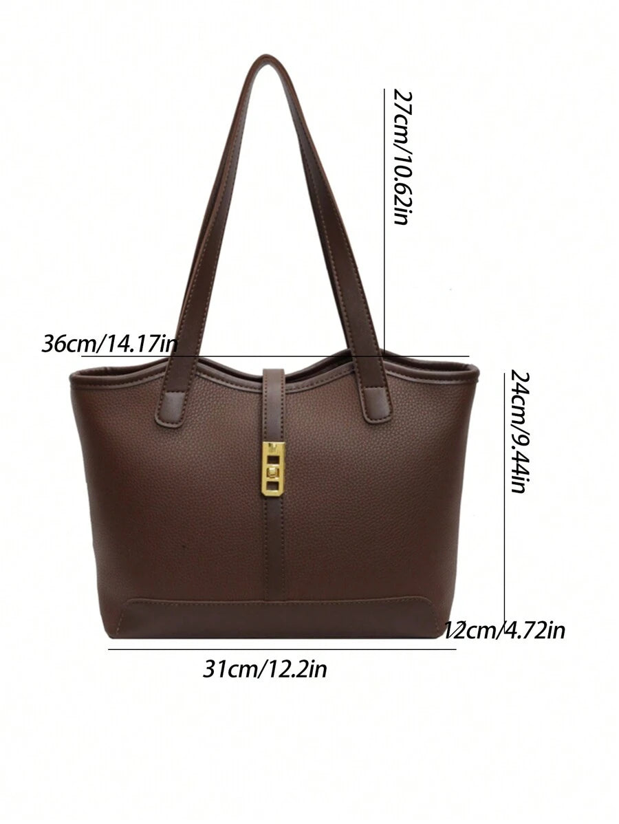 Bolsa de Ombro Gaia - Grande Capacidade Casual Recortes | Aurora