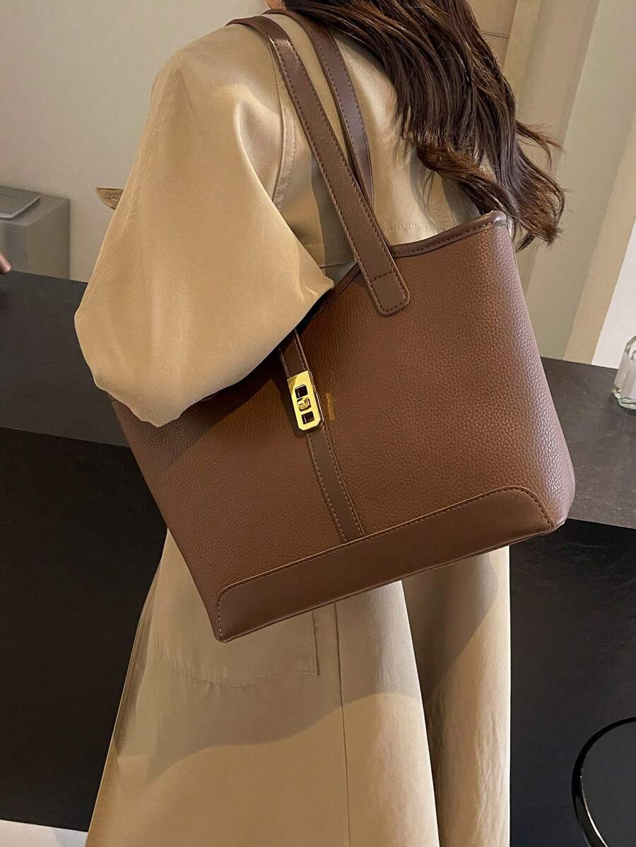 Bolsa de Ombro Gaia - Grande Capacidade Casual Recortes | Aurora