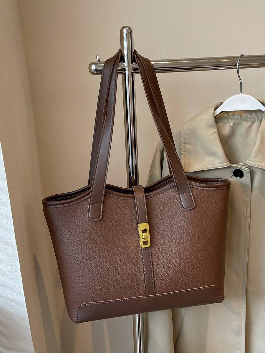 Bolsa de Ombro Gaia - Grande Capacidade Casual Recortes | Aurora