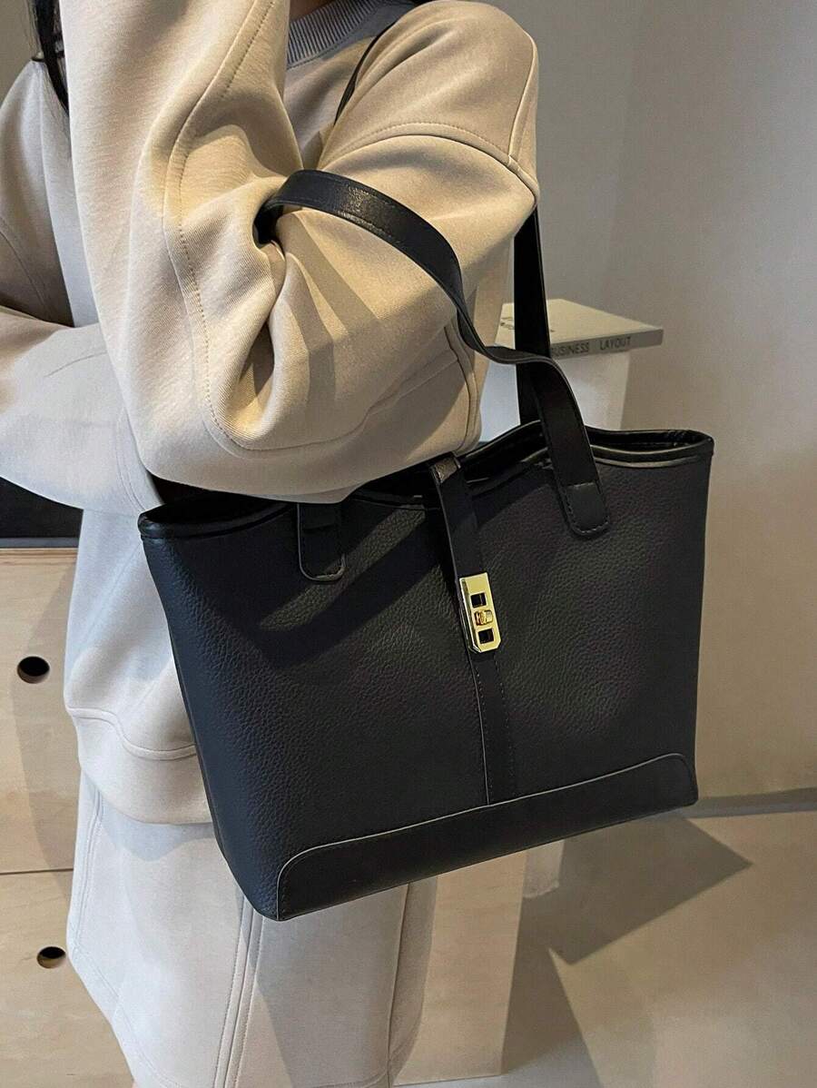 Bolsa de Ombro Gaia - Grande Capacidade Casual Recortes | Aurora