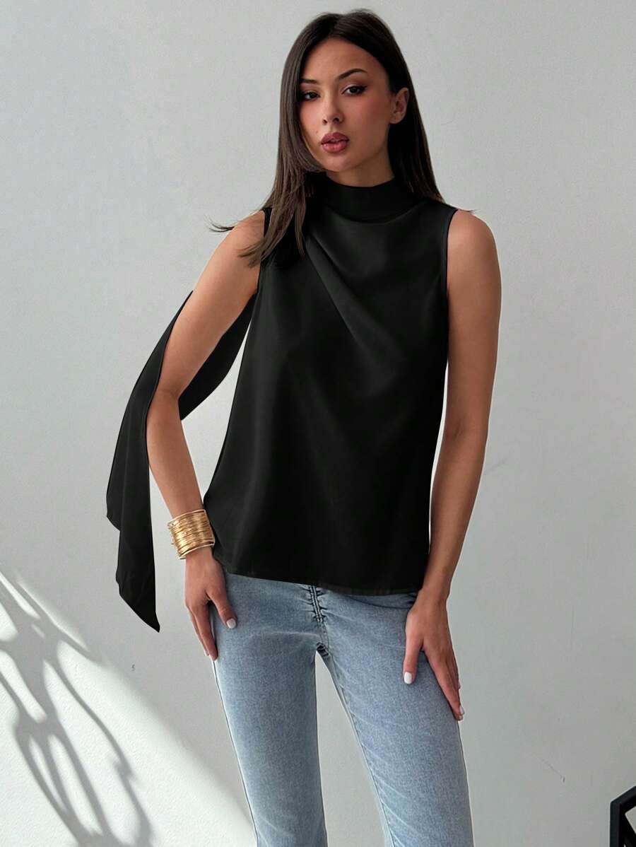 Regata Kharis - Trançada Franzida Assimétrica | Aurora