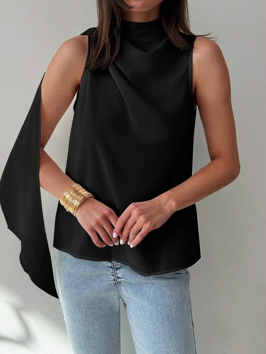 Regata Kharis - Trançada Franzida Assimétrica | Aurora