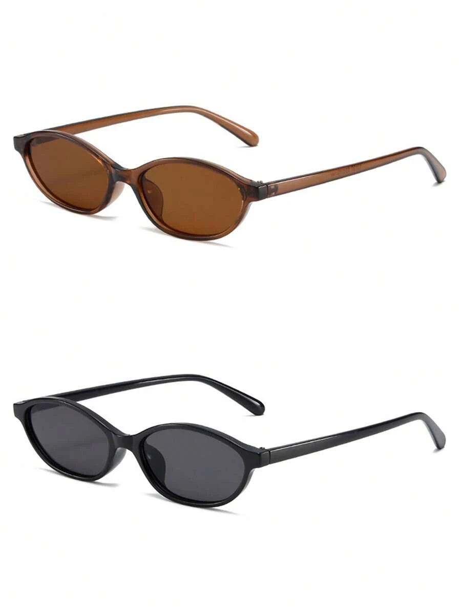 Óculos de Sol Luna - Armação Pequena Oval Vintage | Aurora