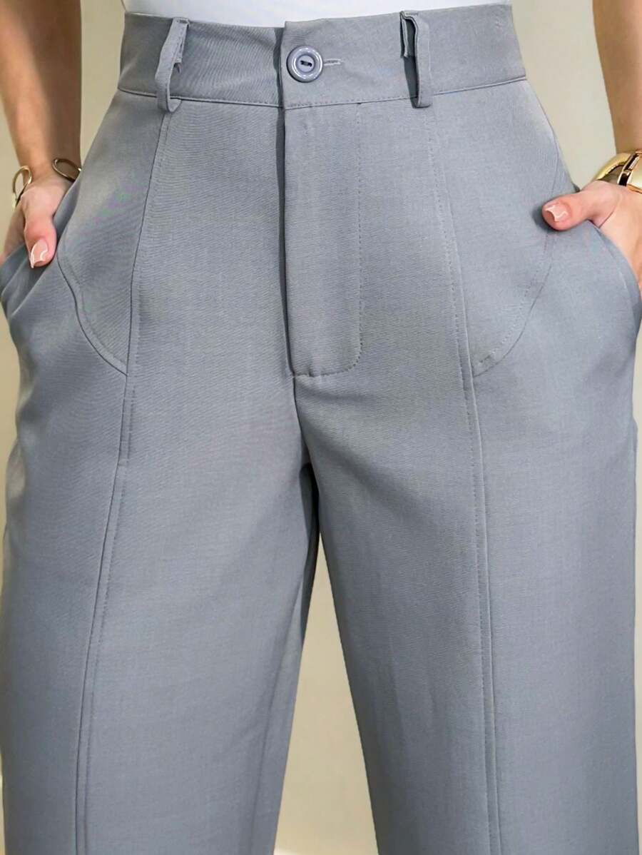 Calça Harmonia - Social Afilada Caramelo Cintura Alta | Aurora