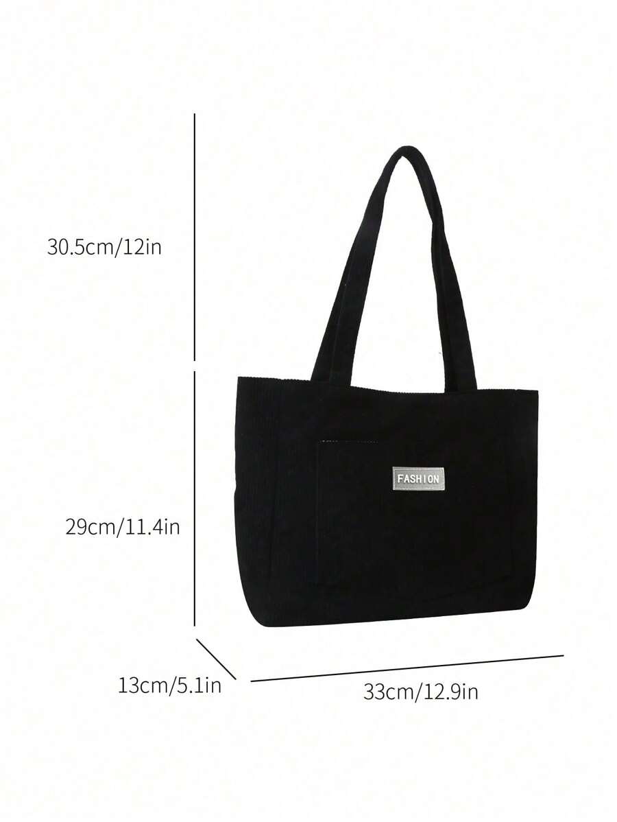 Bolsa de Ombro Athena - Veludo Cotelê Grande Literária | Aurora