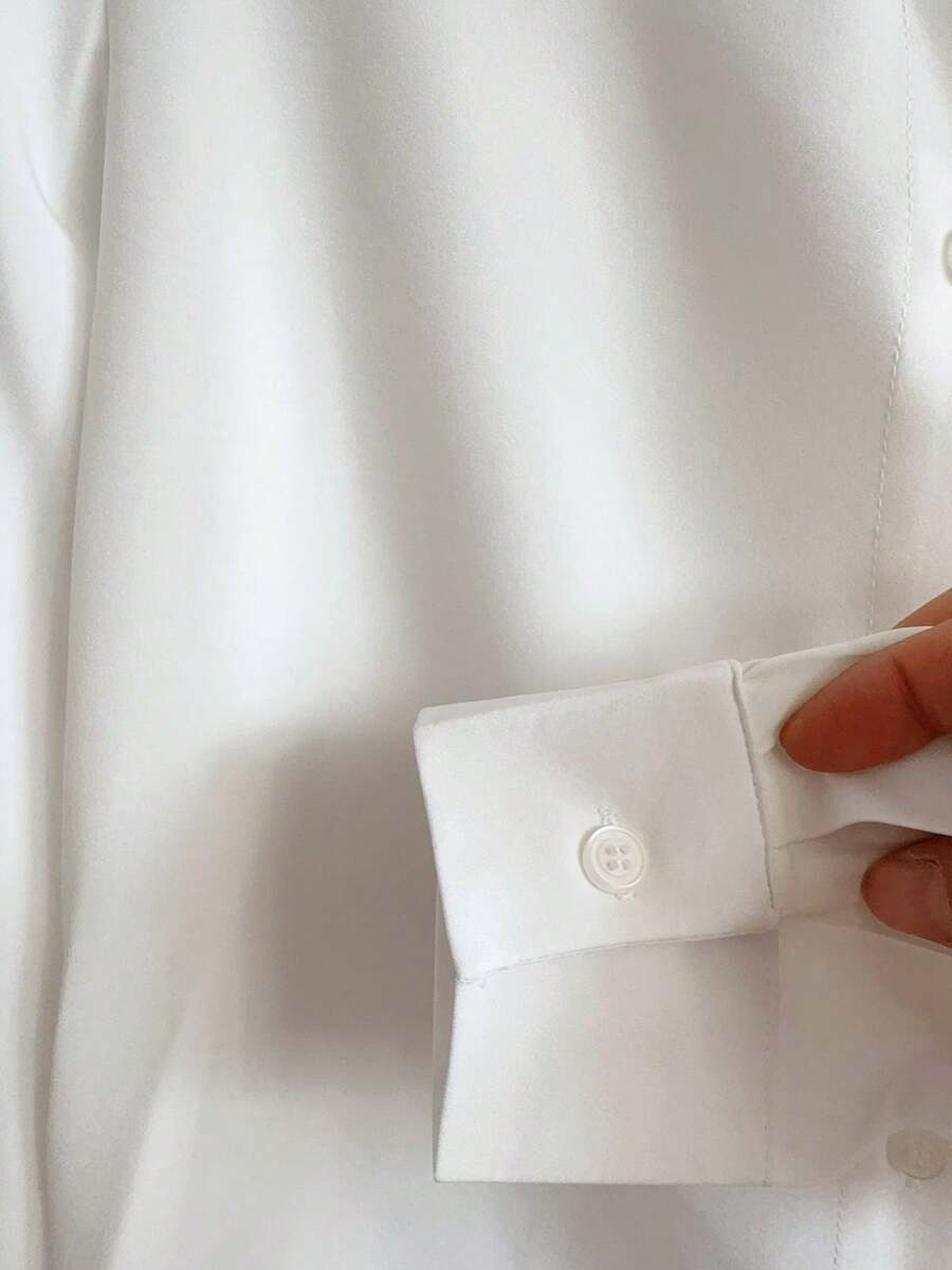 Camisa Hebe - Manga Longa Lapela Preto e Branco | Aurora