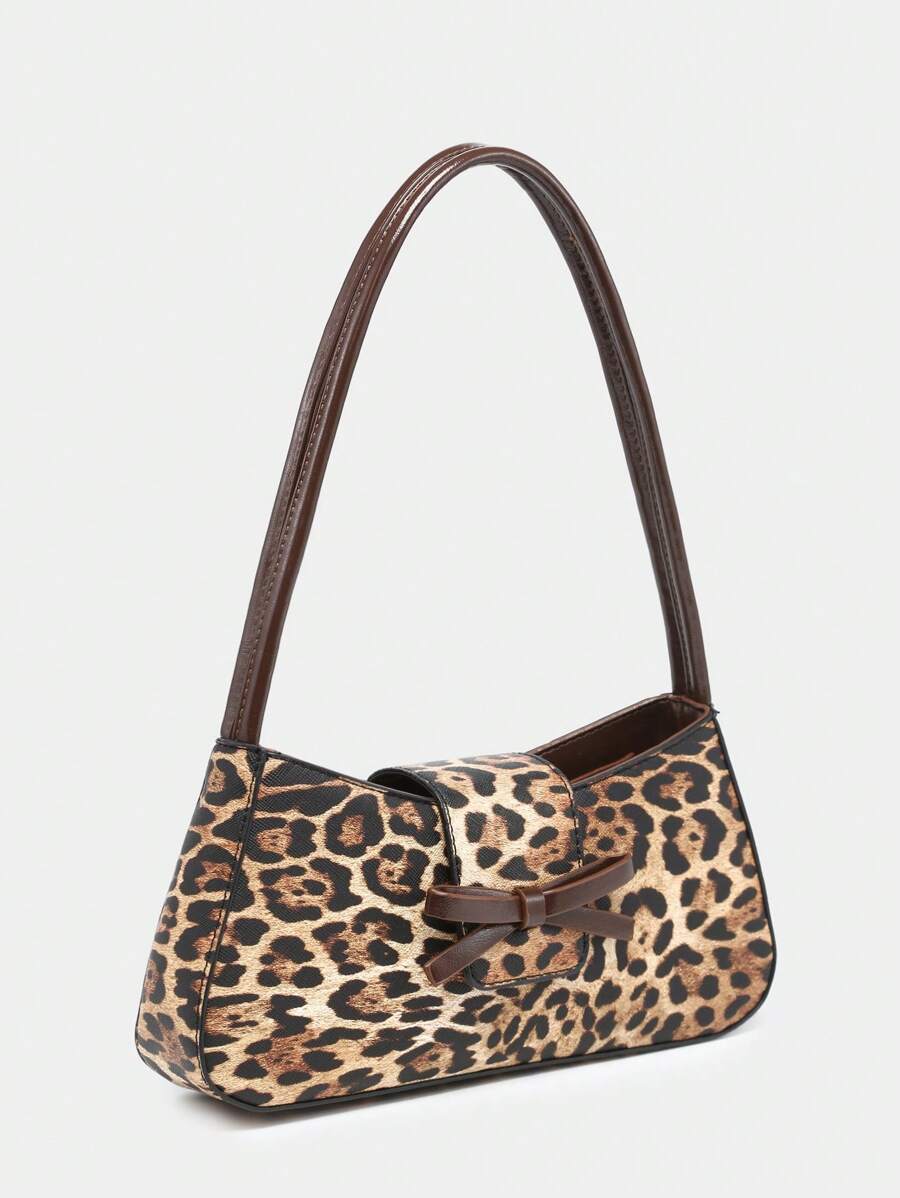 Bolsa Calliope - Baguete Leopardo e Poá Amarelo Vintage | Aurora