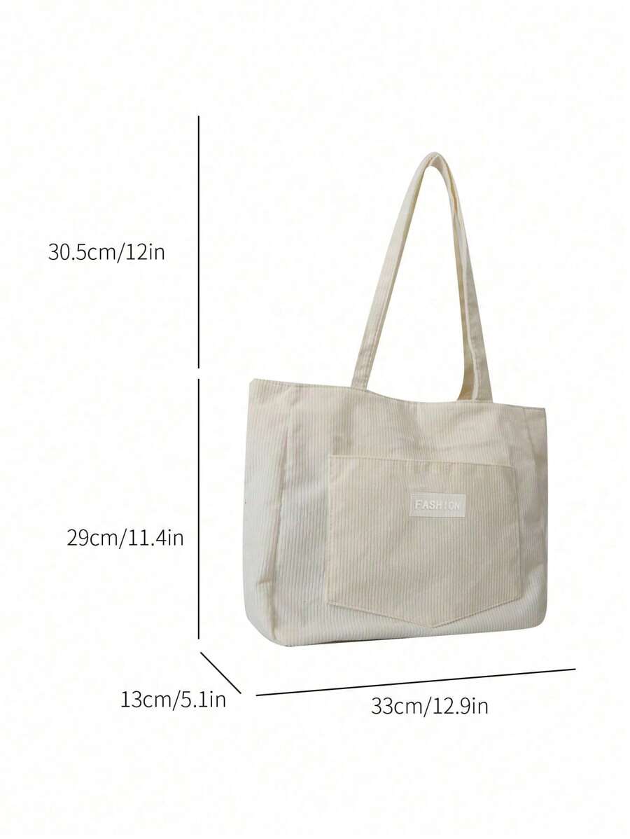 Bolsa de Ombro Athena - Veludo Cotelê Grande Literária | Aurora