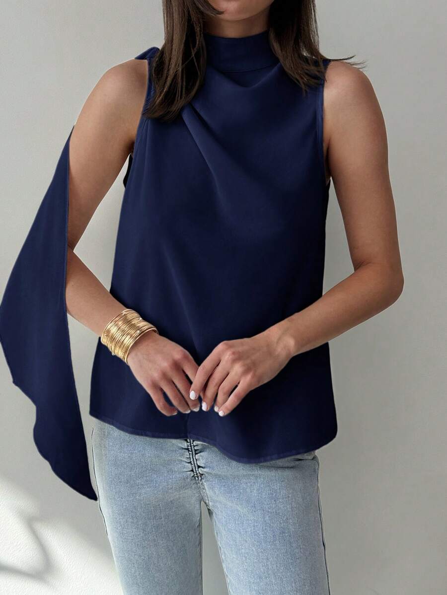 Regata Kharis - Trançada Franzida Assimétrica | Aurora