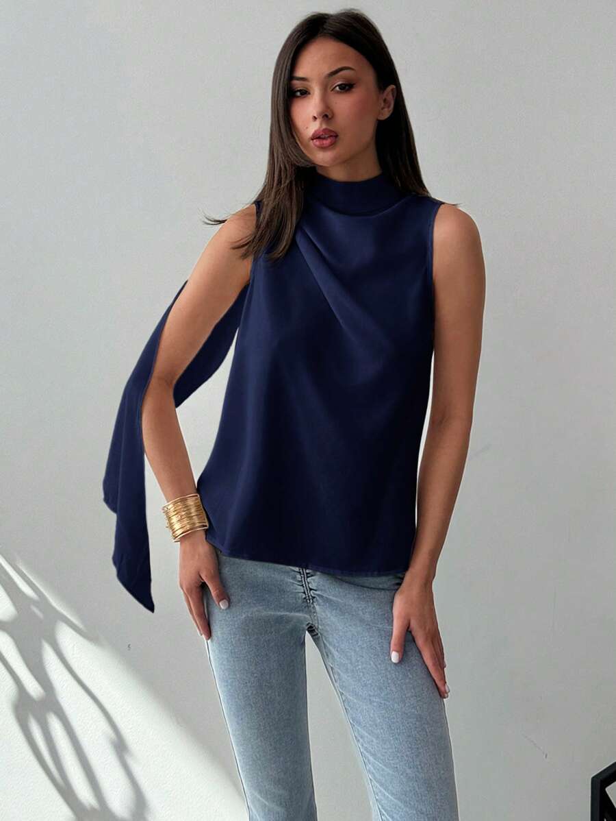 Regata Kharis - Trançada Franzida Assimétrica | Aurora