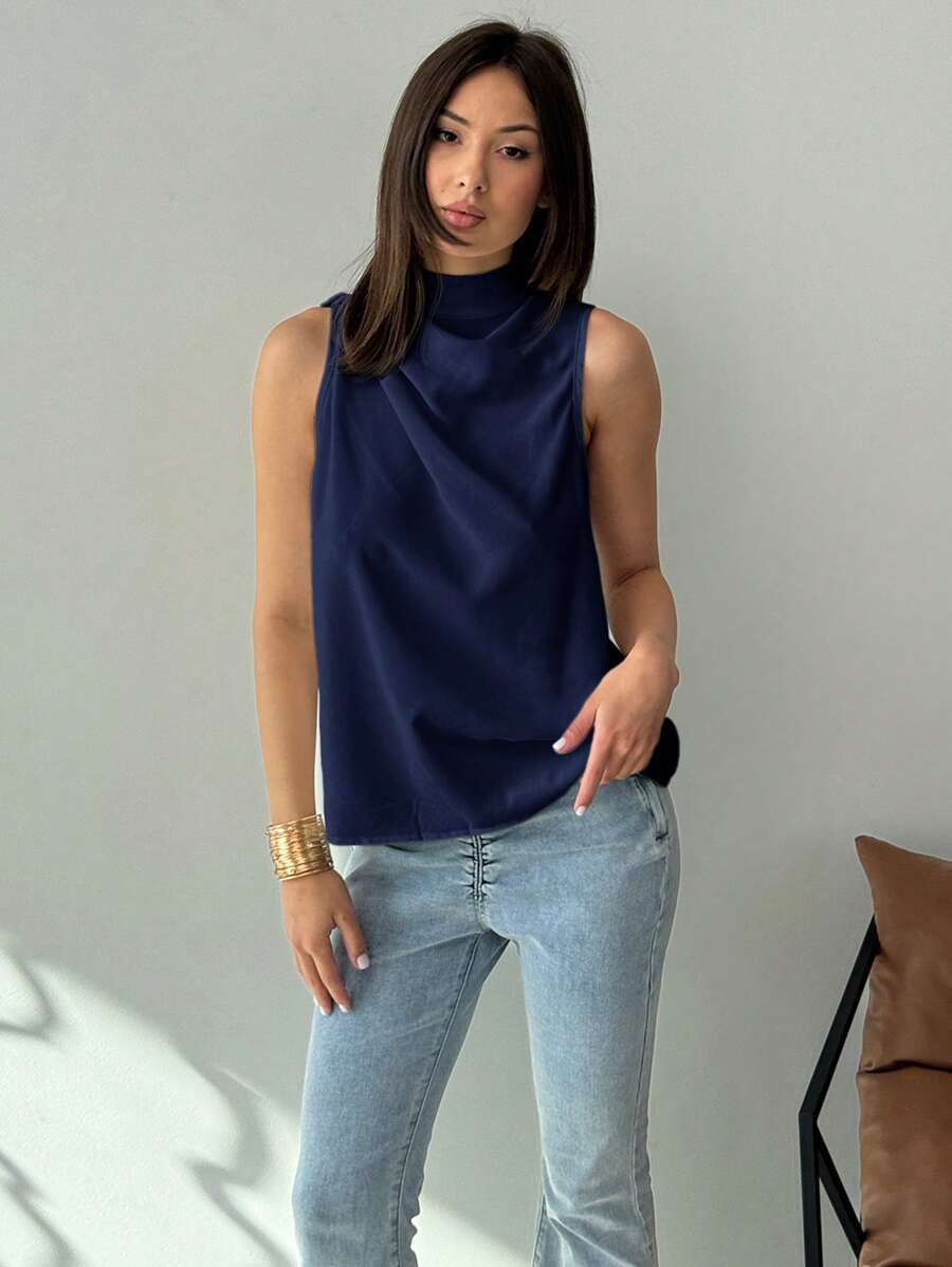 Regata Kharis - Trançada Franzida Assimétrica | Aurora