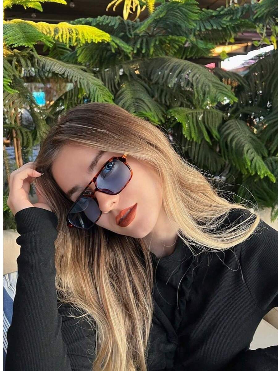 Óculos de Sol Afrodite - Quadrado Estampa Onça Vintage | Aurora