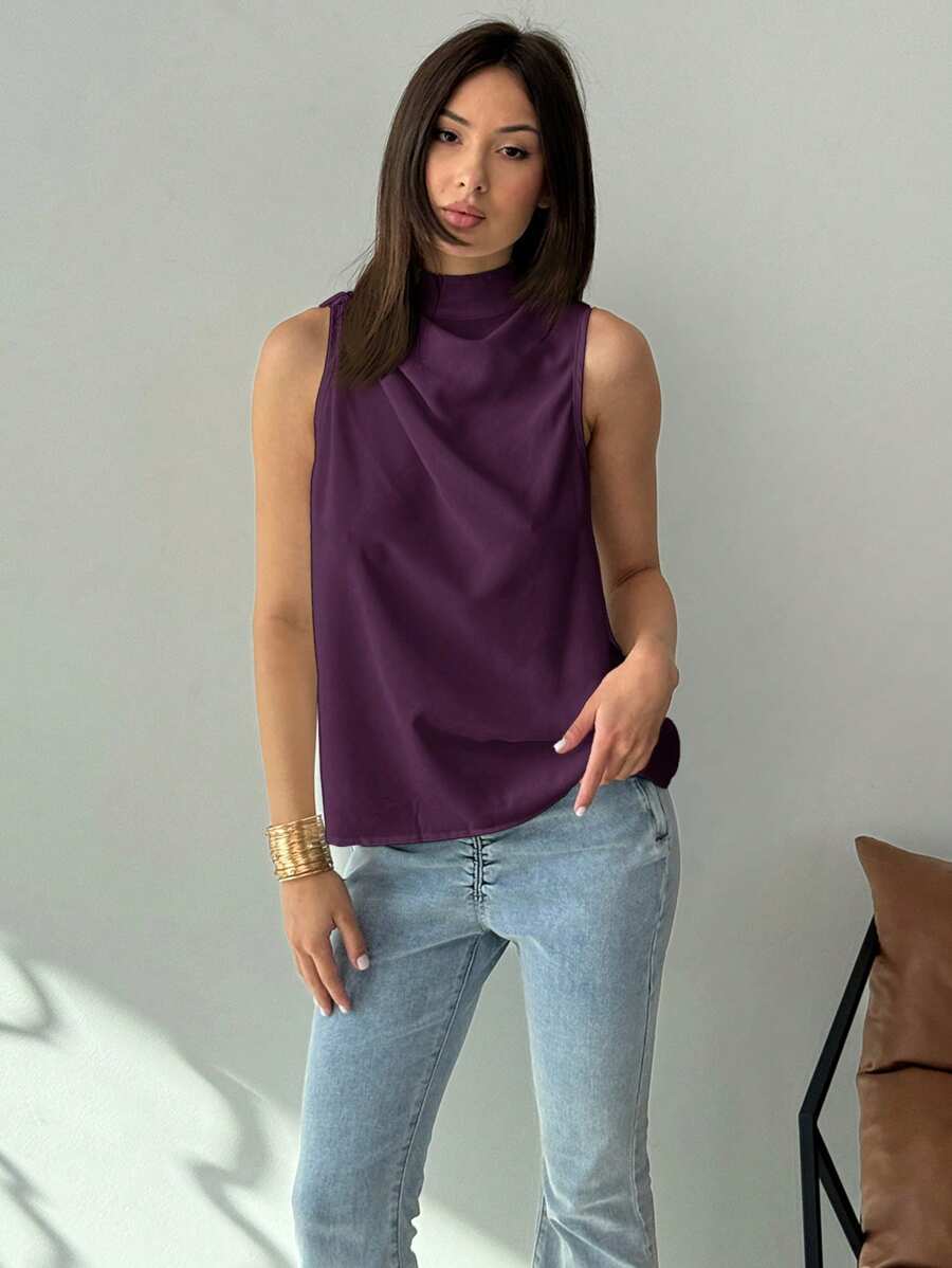 Regata Kharis - Trançada Franzida Assimétrica | Aurora