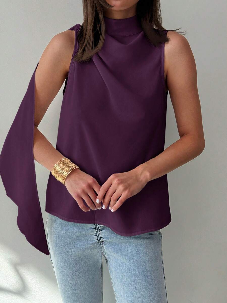 Regata Kharis - Trançada Franzida Assimétrica | Aurora