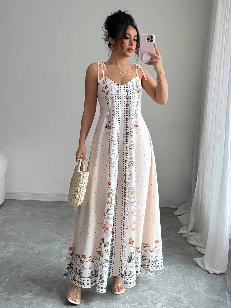 Vestido Flora - Midi Floral Damasco Costas Nuas Boho | Aurora