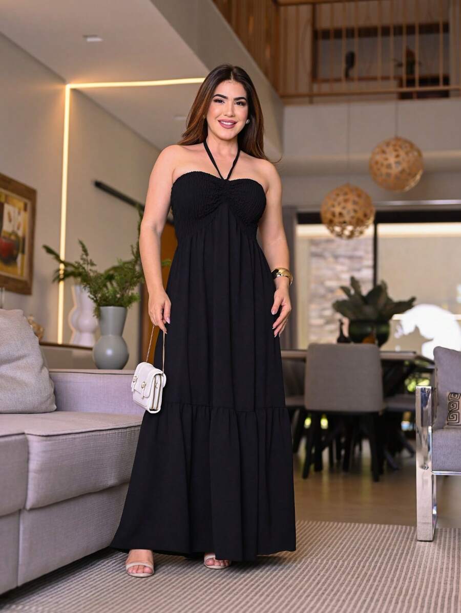 Vestido Longo Persephone -  Boho Alça Fina Luxo | Aurora