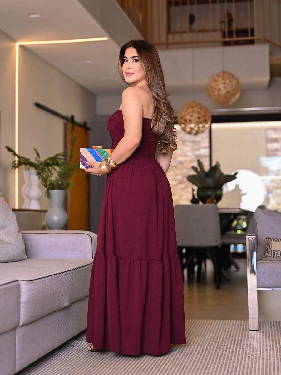 Vestido Longo Persephone -  Boho Alça Fina Luxo | Aurora