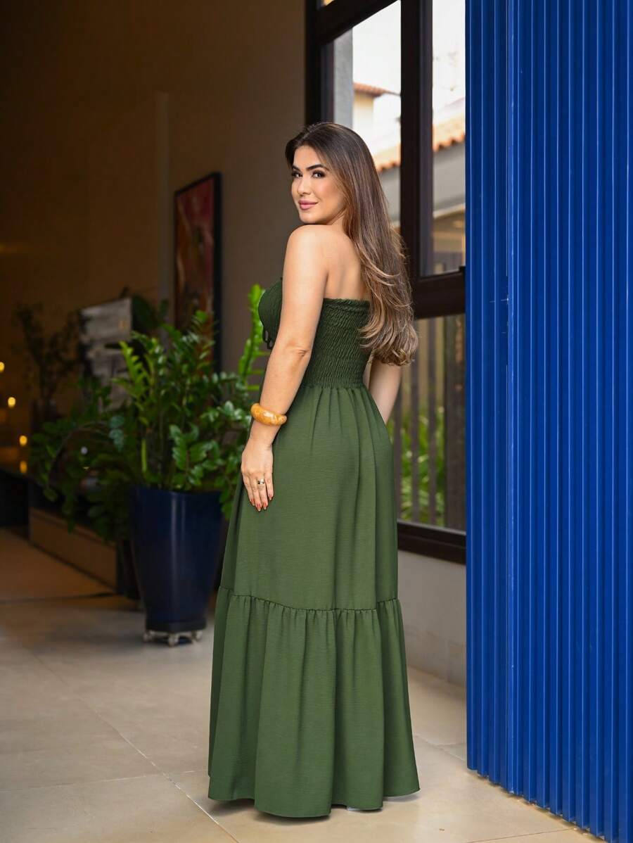 Vestido Longo Persephone -  Boho Alça Fina Luxo | Aurora