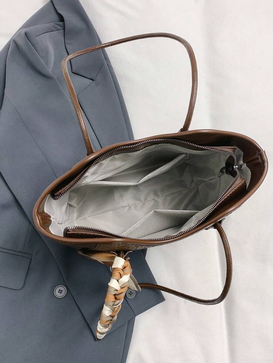 Bolsa de Ombro Themis - Executiva Estampa Crocodilo | Aurora