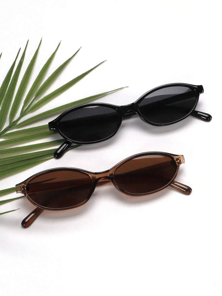 Óculos de Sol Luna - Armação Pequena Oval Vintage | Aurora