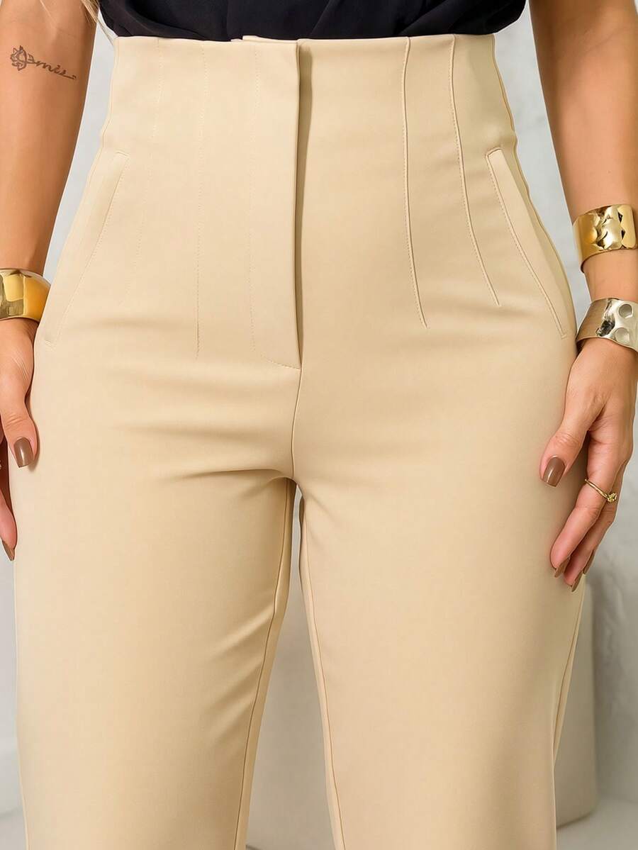 Calça Nemesis - Alfaiataria Skinny Preta Cintura Alta Forrada | Aurora