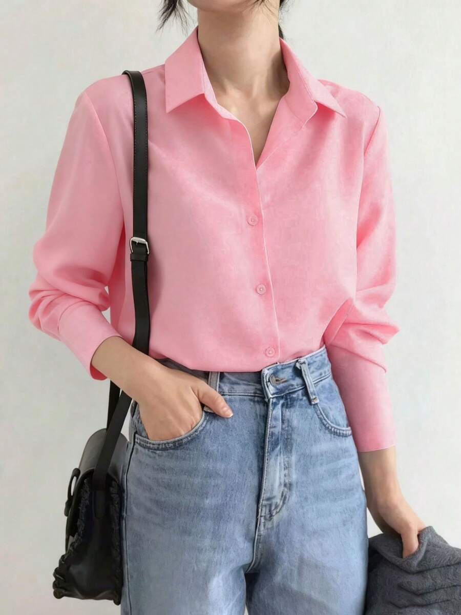 Camisa Hebe - Manga Longa Lapela Preto e Branco | Aurora