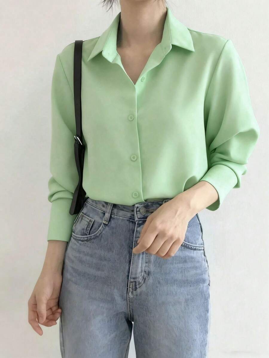 Camisa Hebe - Manga Longa Lapela Preto e Branco | Aurora