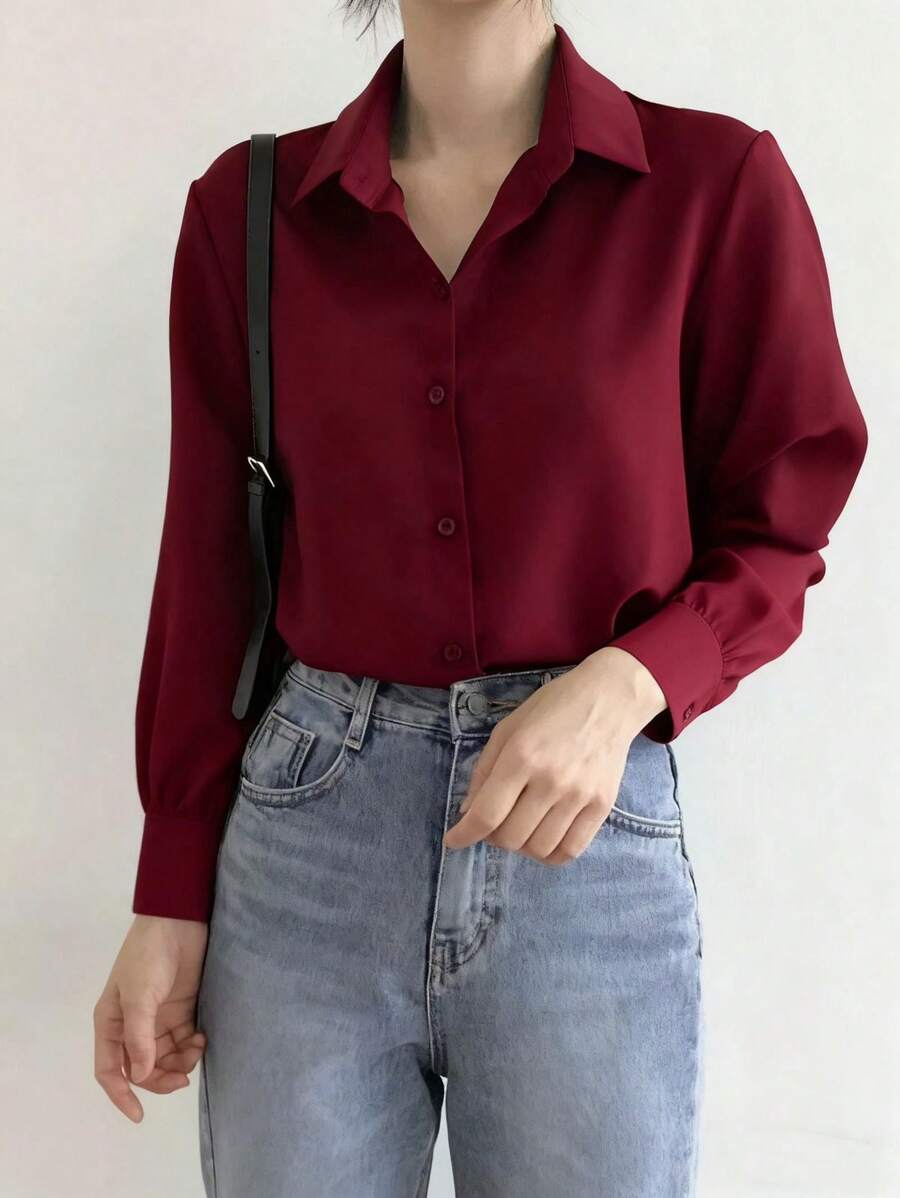 Camisa Hebe - Manga Longa Lapela Preto e Branco | Aurora