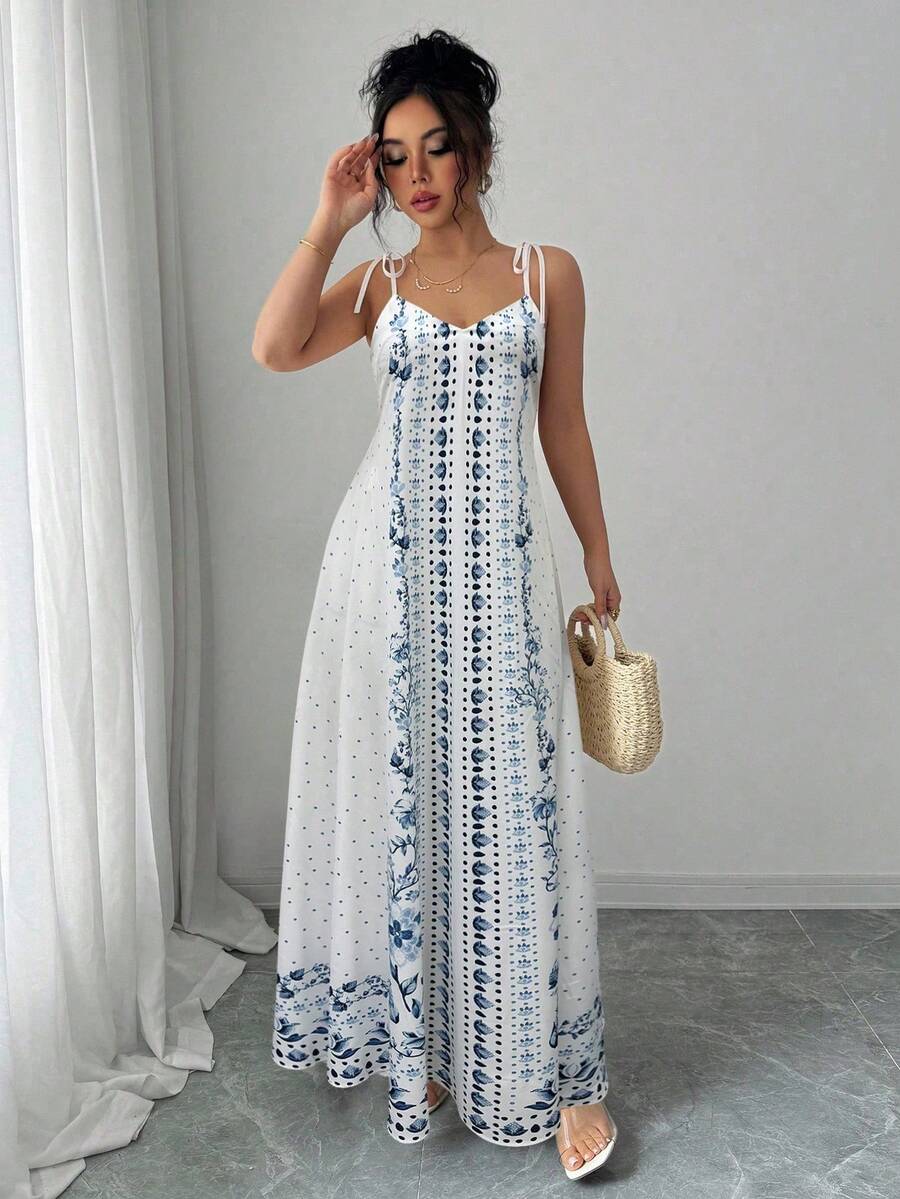 Vestido Flora - Midi Floral Damasco Costas Nuas Boho | Aurora