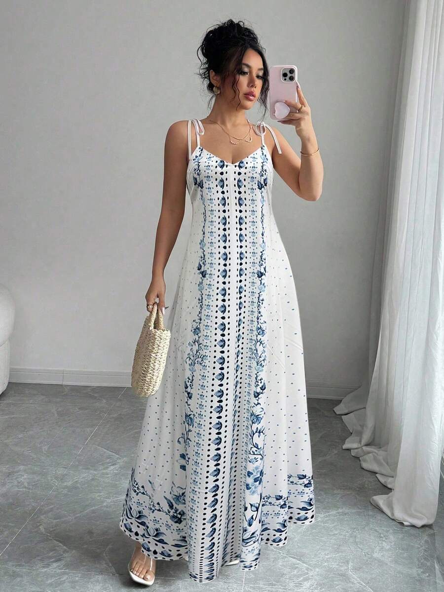 Vestido Flora - Midi Floral Damasco Costas Nuas Boho | Aurora