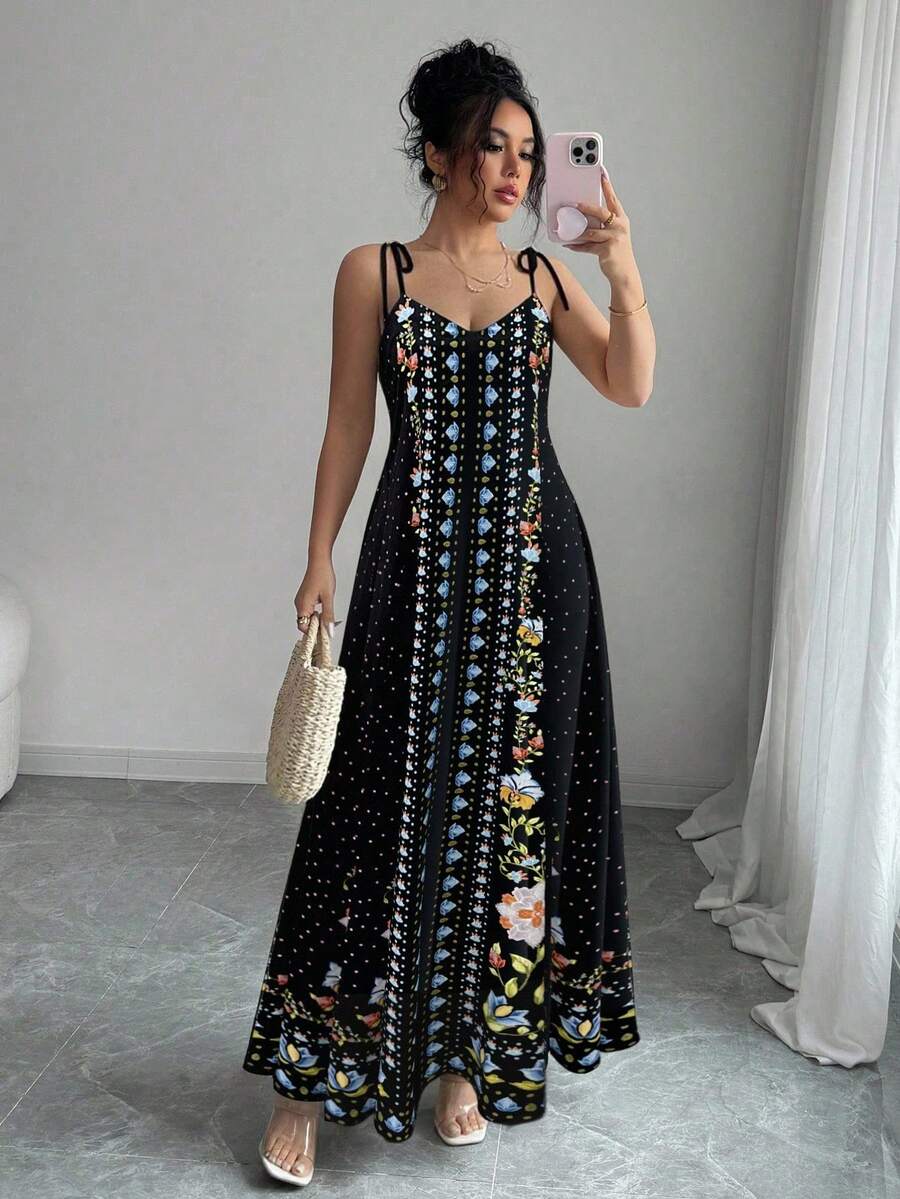 Vestido Flora - Midi Floral Damasco Costas Nuas Boho | Aurora