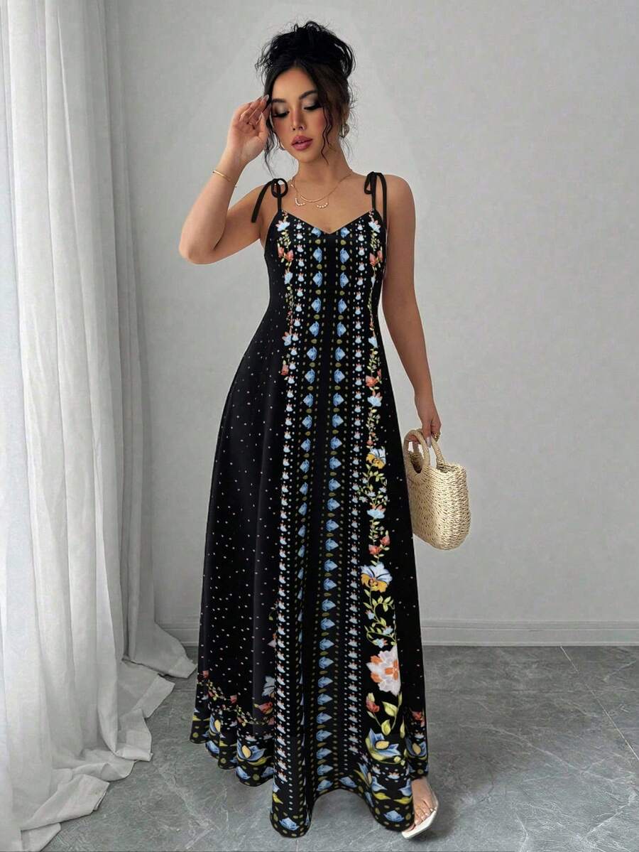 Vestido Flora - Midi Floral Damasco Costas Nuas Boho | Aurora