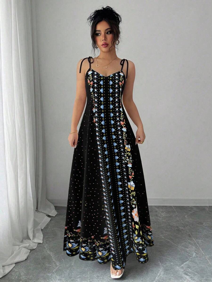 Vestido Flora - Midi Floral Damasco Costas Nuas Boho | Aurora