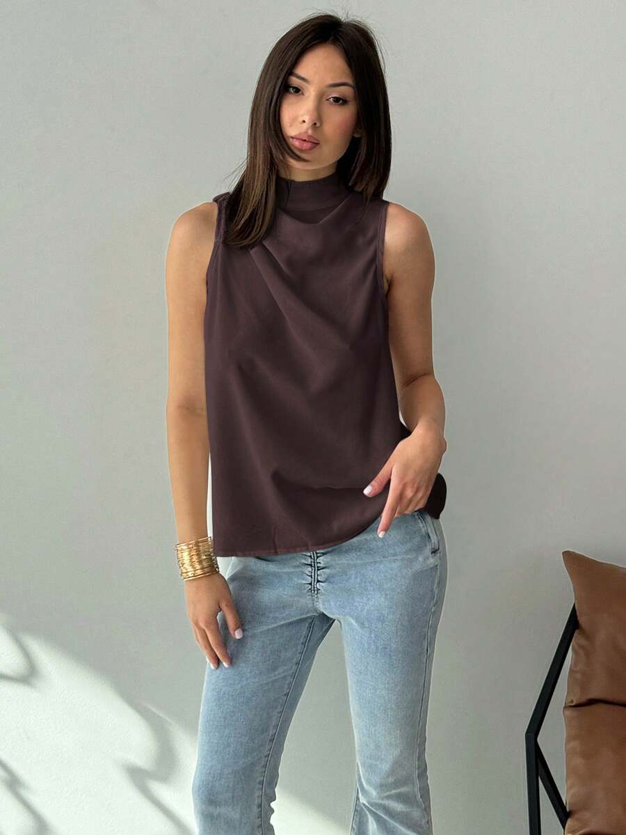 Regata Kharis - Trançada Franzida Assimétrica | Aurora