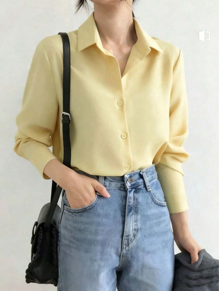 Camisa Hebe - Manga Longa Lapela Preto e Branco | Aurora