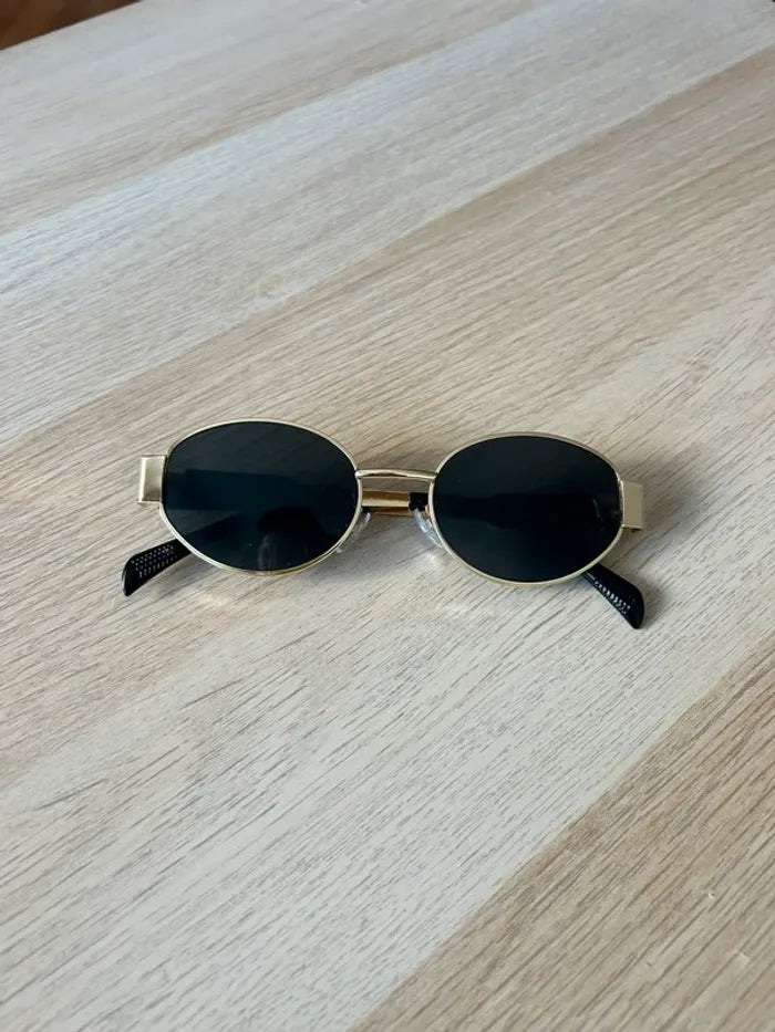 Óculos de Sol Yara – Oval Vintage de Metal Estilo Retrô | Aurora