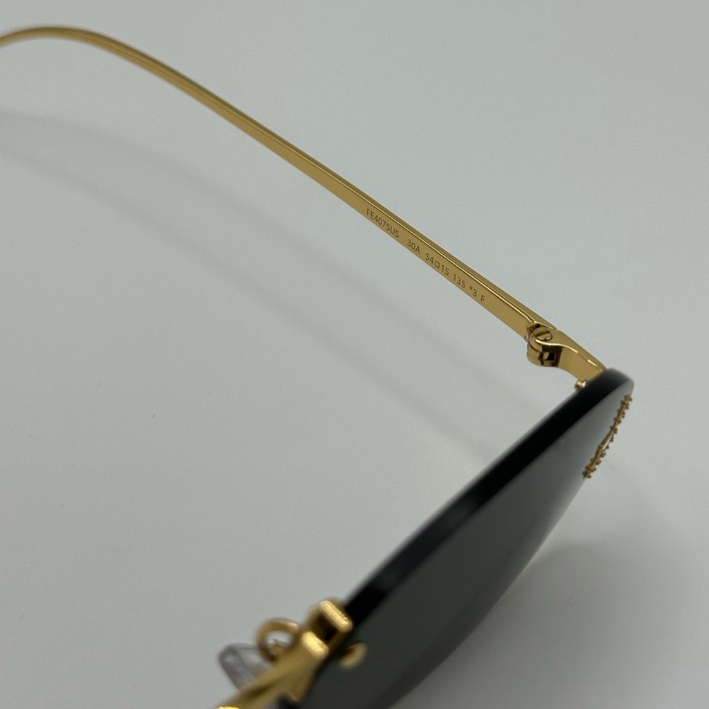 Óculos de Sol Crystal – Oval Sem Aro Vintage com Detalhes em Cristal | Aurora