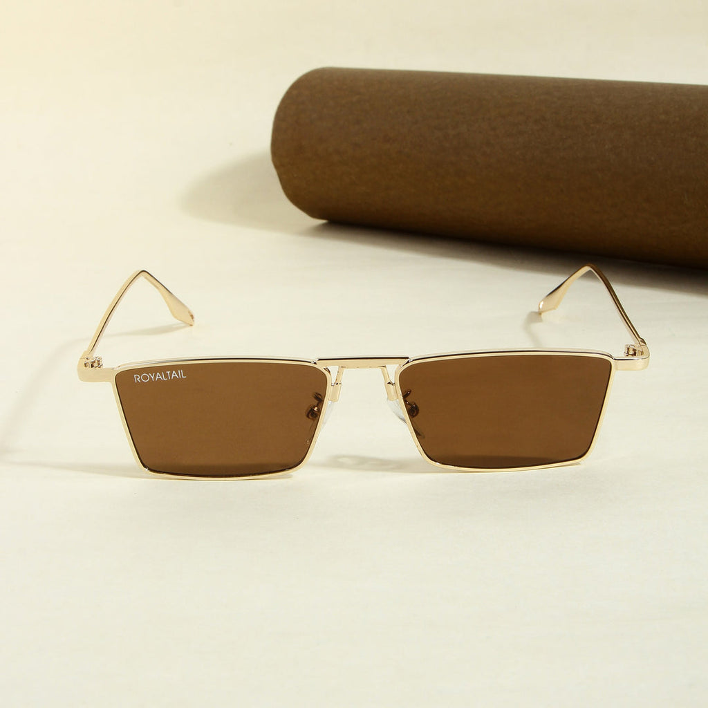 Óculos de Sol Verona – Quadrado Retangular Elegante de Metal | Aurora