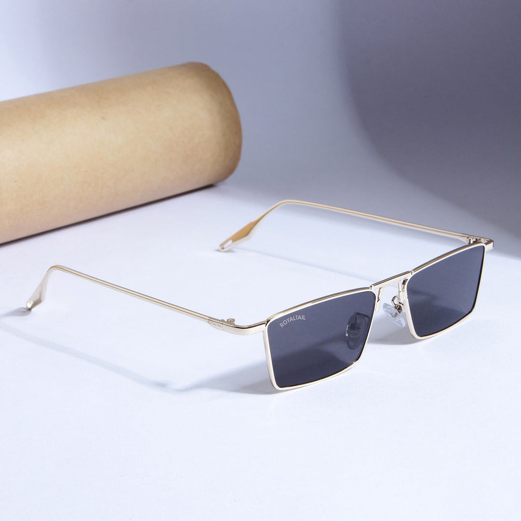 Óculos de Sol Verona – Quadrado Retangular Elegante de Metal | Aurora